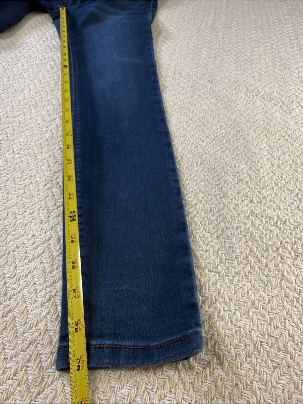 1822 Denim Mid Rise Butter Skinny Jeans Blue Womens Size 29 - Picture 12 of 13